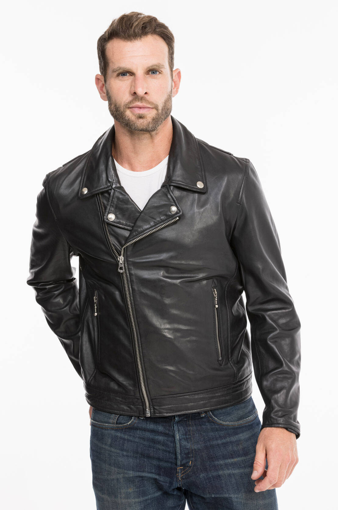 Bomber Leather jackets DAYTONA73 of leather lamb ref