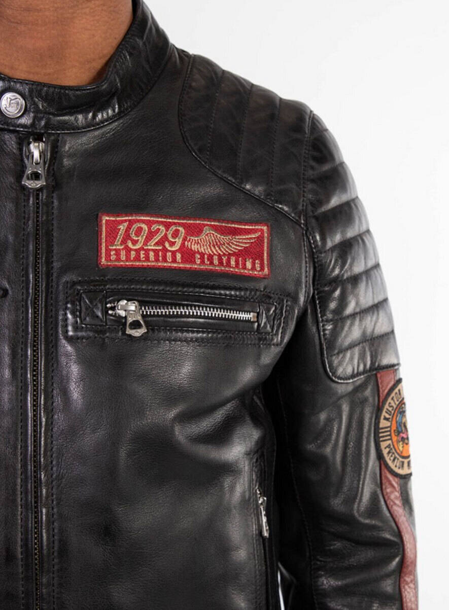 blouson cuir daytona motard102699-noir (4)