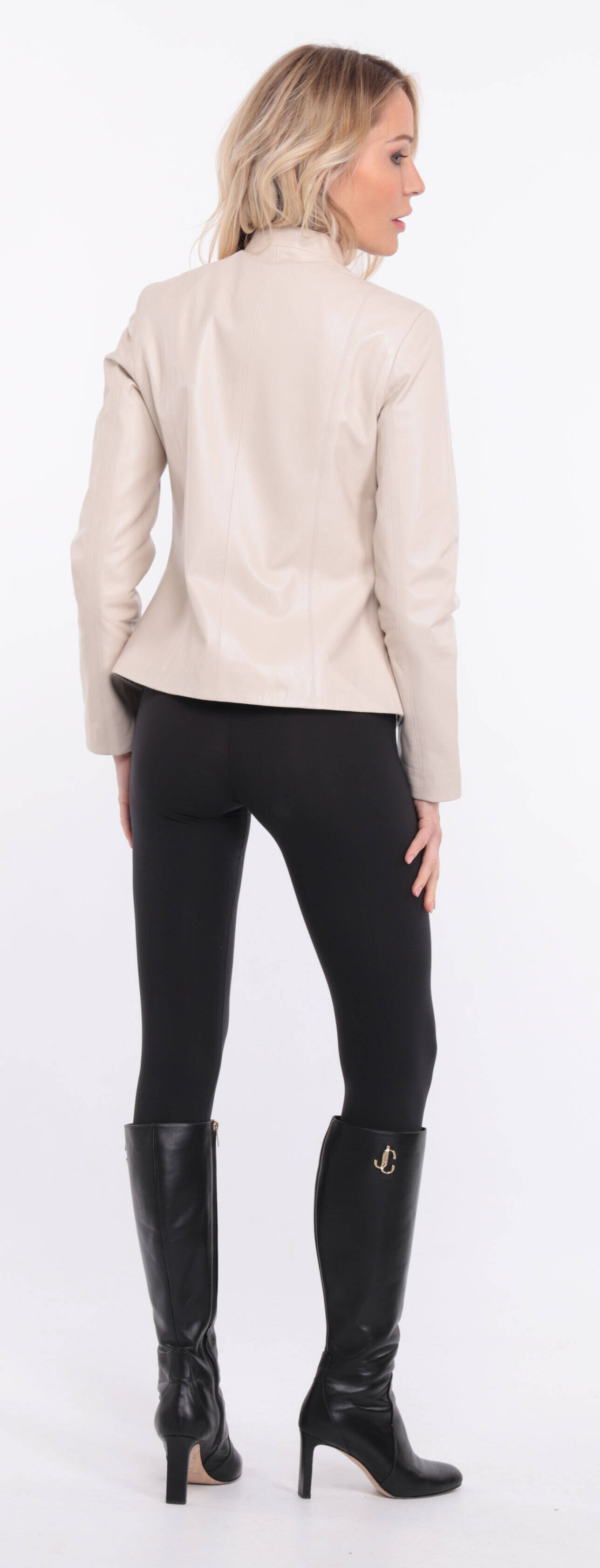 blouson cuir ecru christelle  (15)