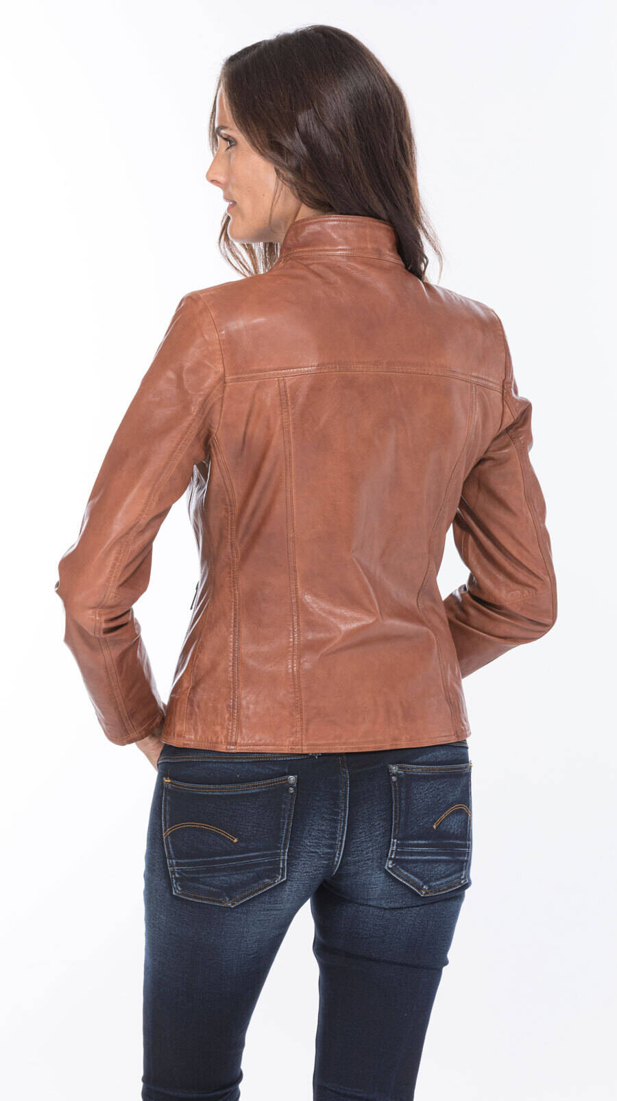 blouson cuir femme agneau tan marie (4)