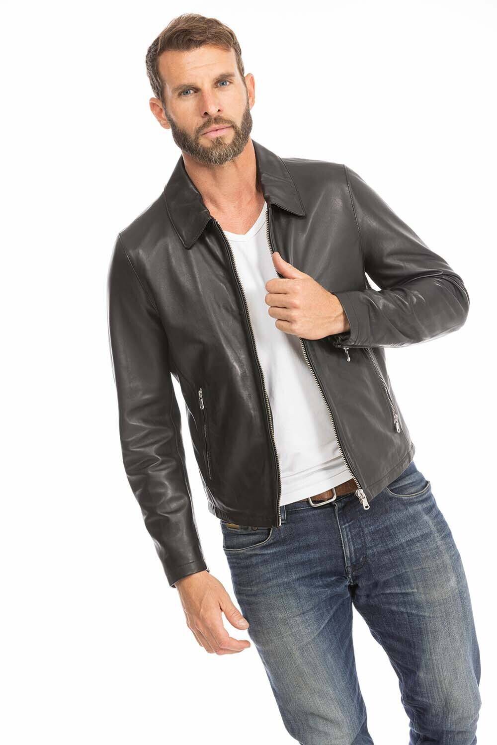 blouson cuir homme 102496 noir (5)