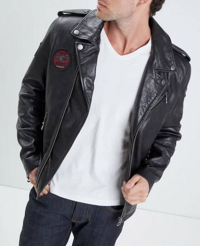 blouson cuir homme biker style perf von dutch 102066 (11)