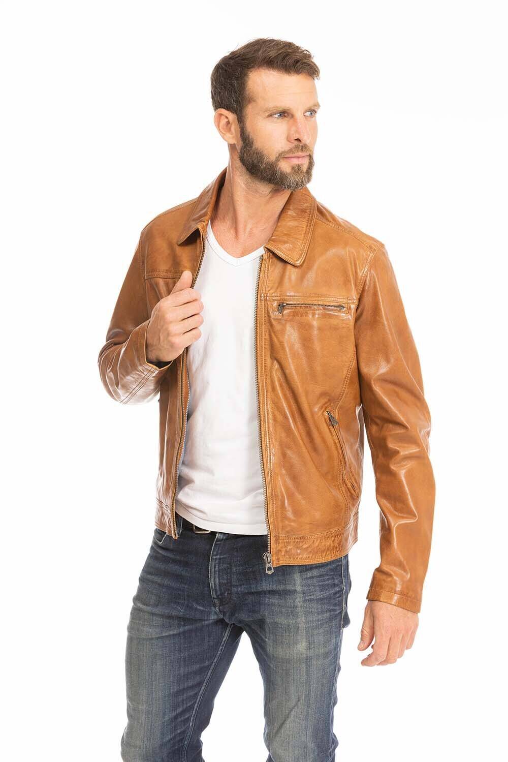 blouson cuir homme cognac 100144 major  (4)