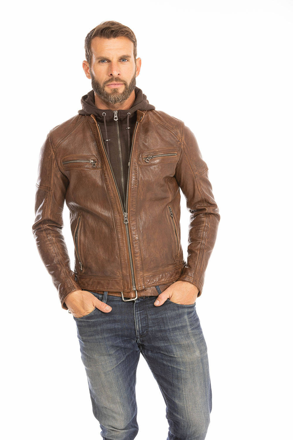 Blouson cuir best sale homme 6xl