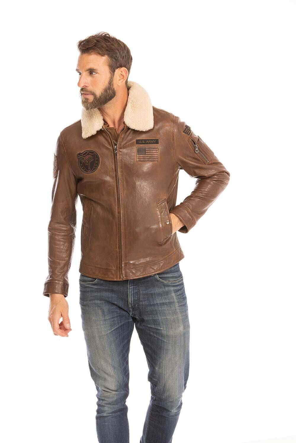 blouson cuir homme cognac fonce 102422 style pilote (10)