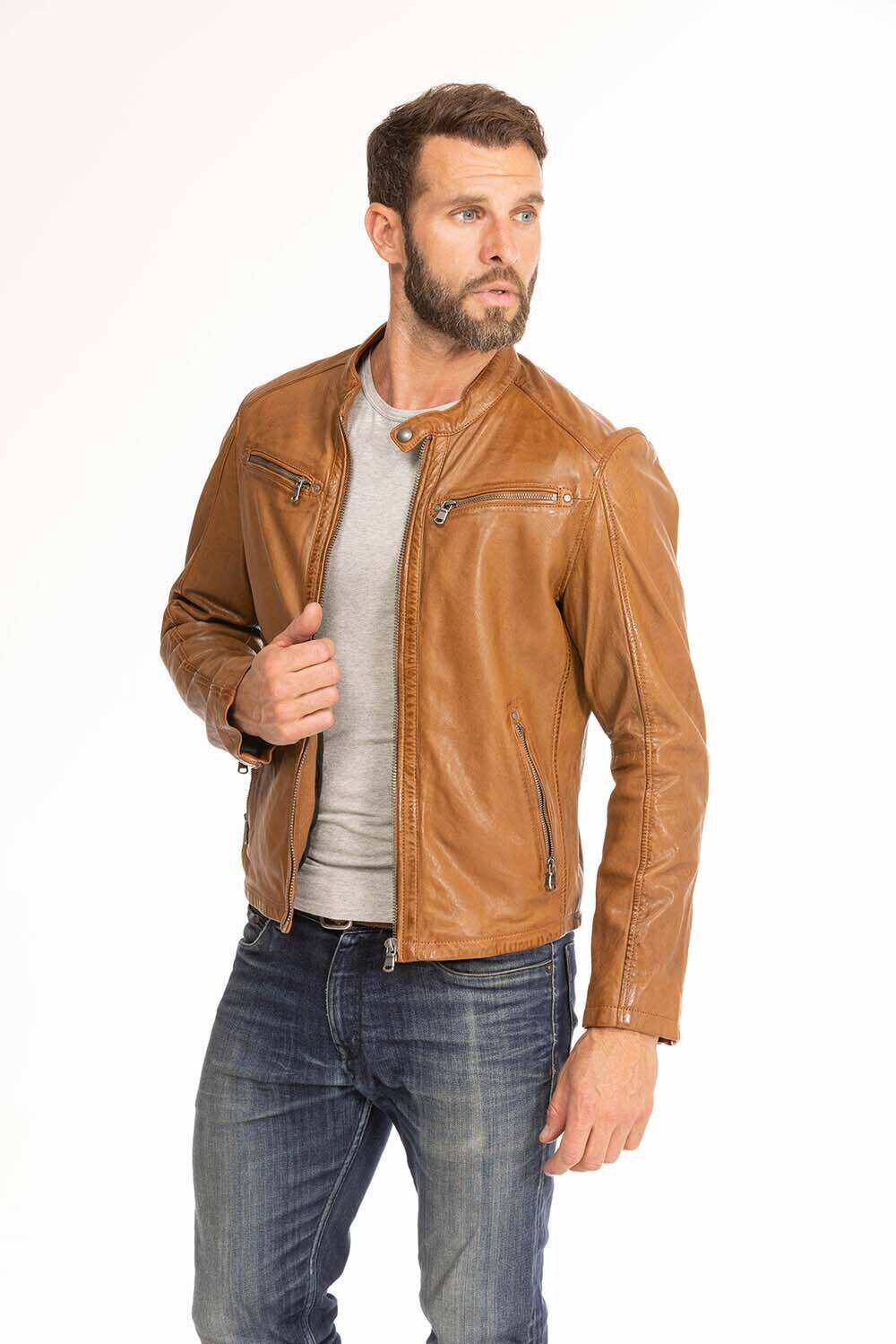 blouson cuir homme gafi cognac (2)