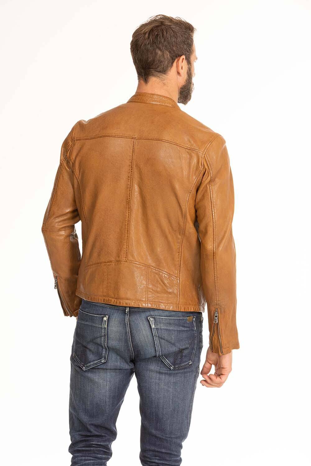 blouson cuir homme gafi cognac (4)