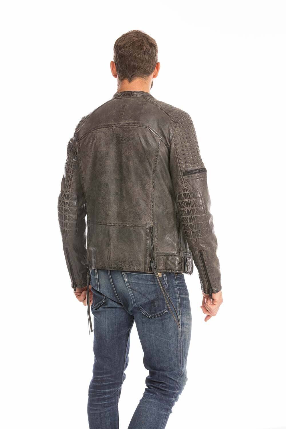 blouson cuir homme gris anthracite mahon (6)