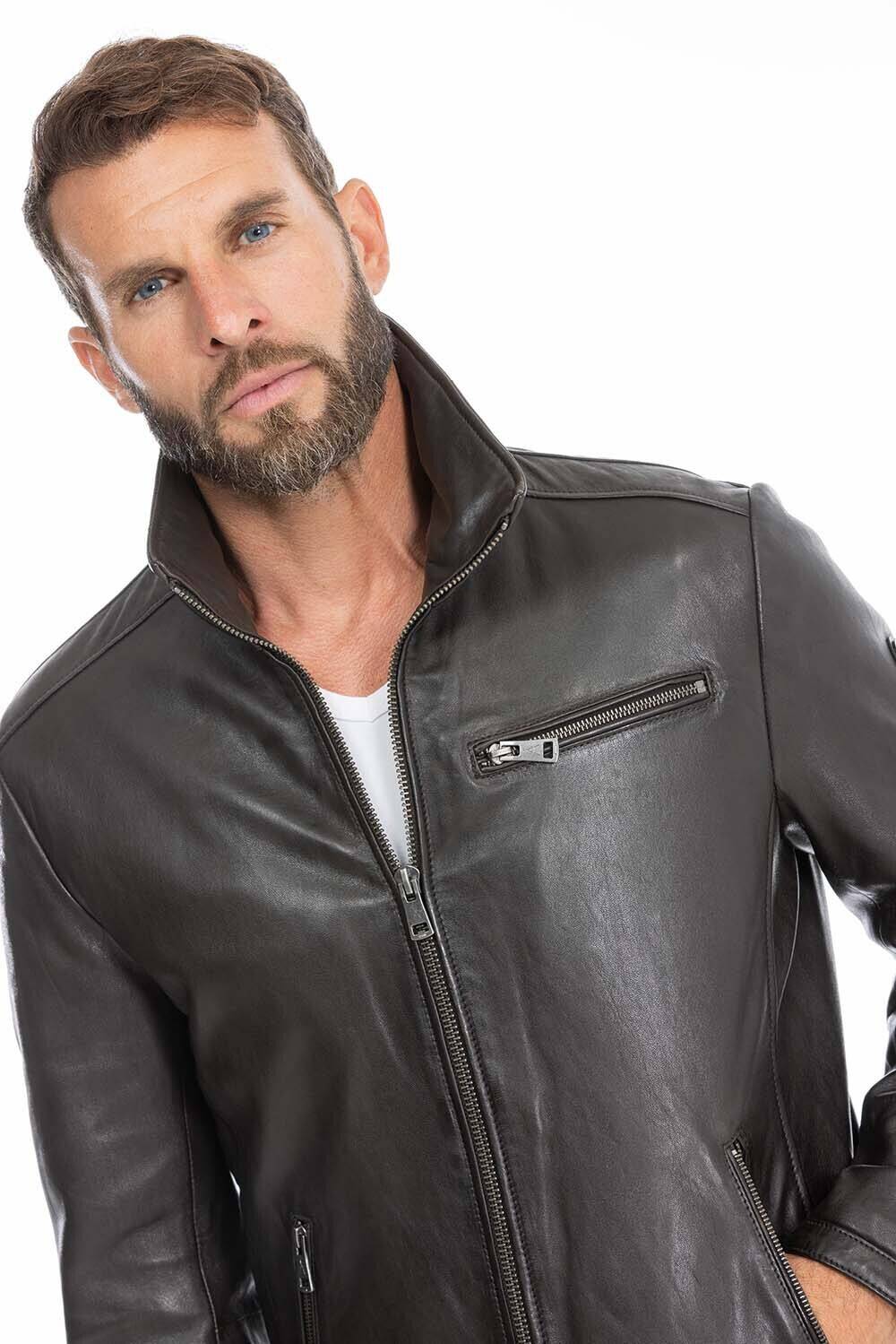 blouson cuir homme justin marron (16)