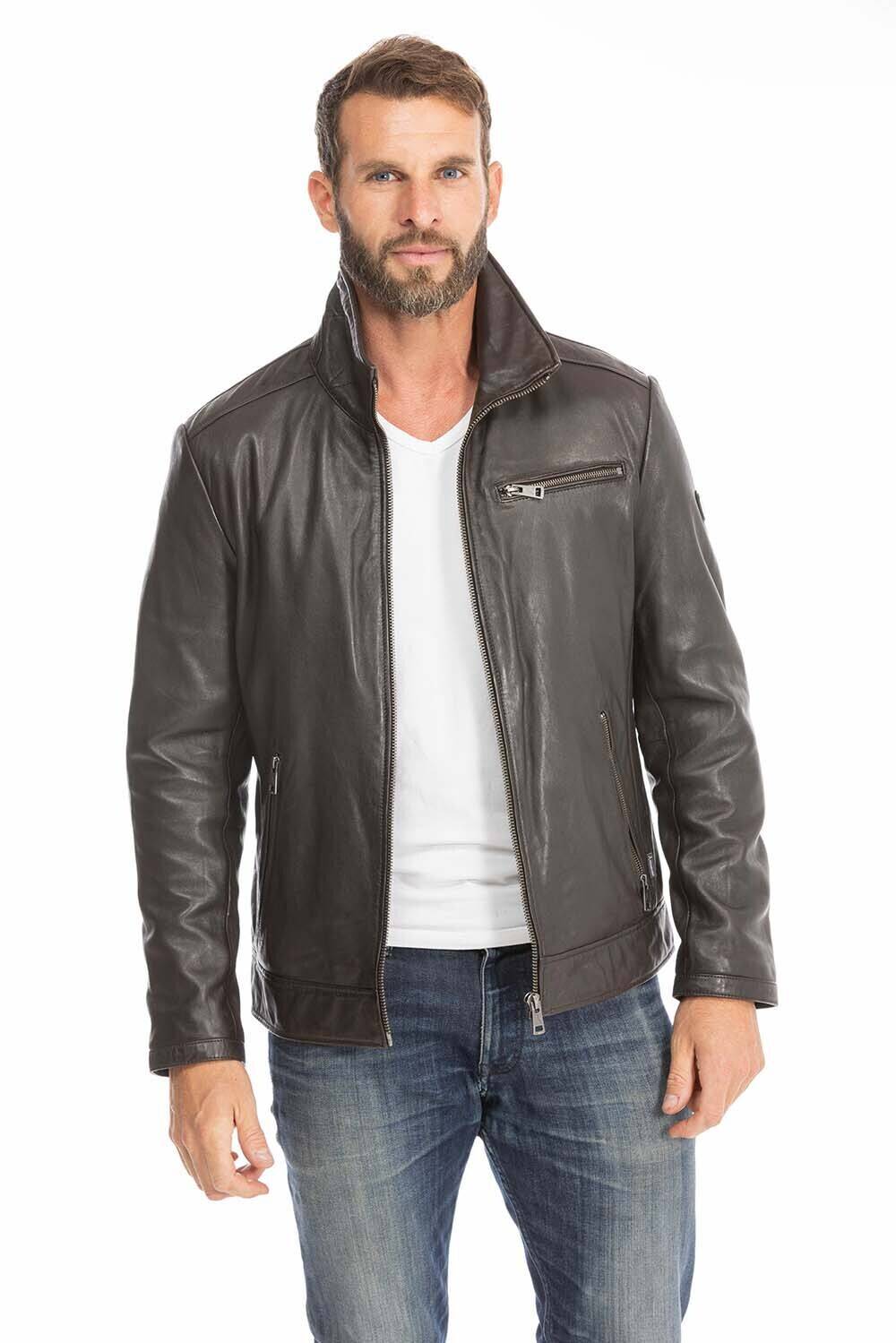 blouson cuir homme justin marron (1)