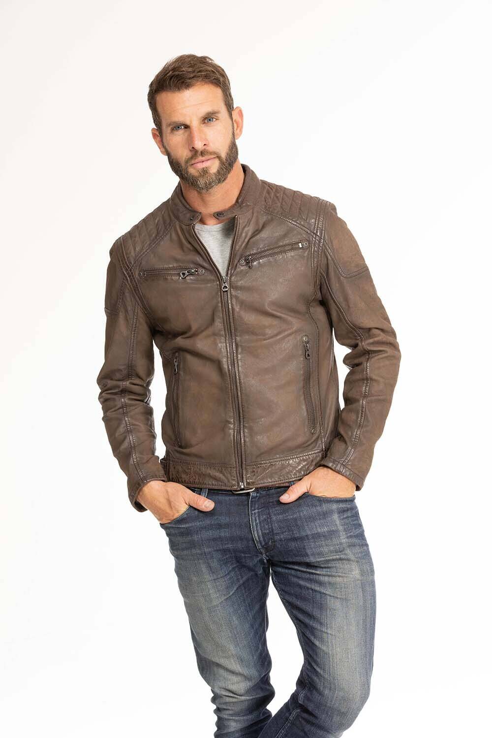 blouson cuir homme marron 1201-0485 (11)