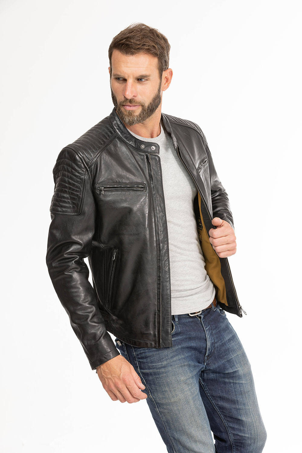 blouson cuir homme noir 101700 (3)