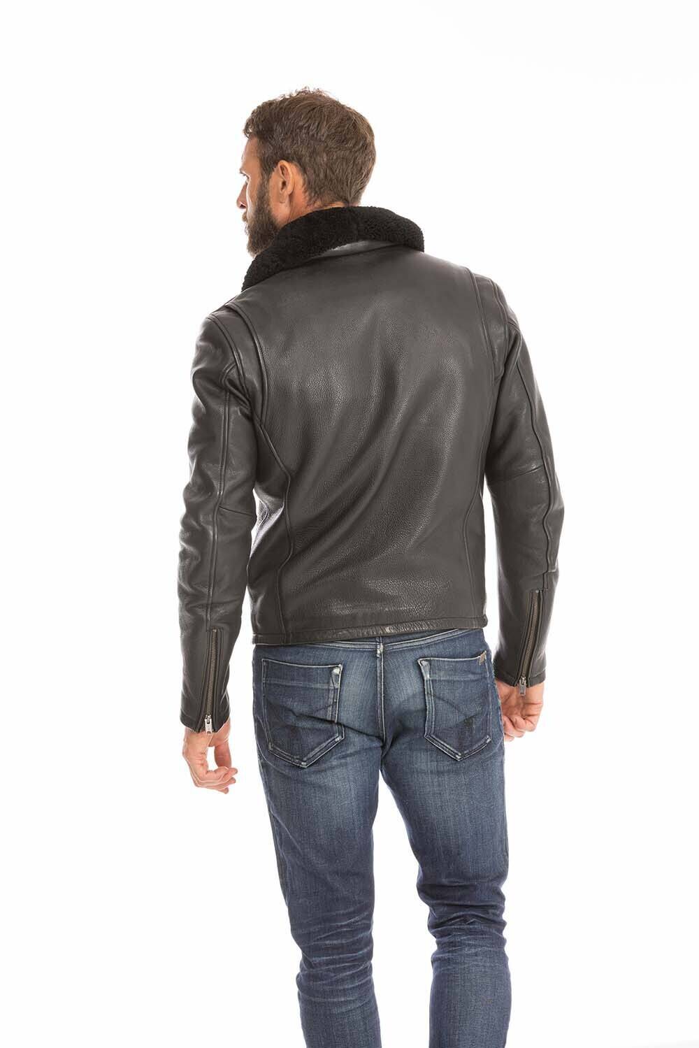 blouson cuir homme noir 102439 (11)