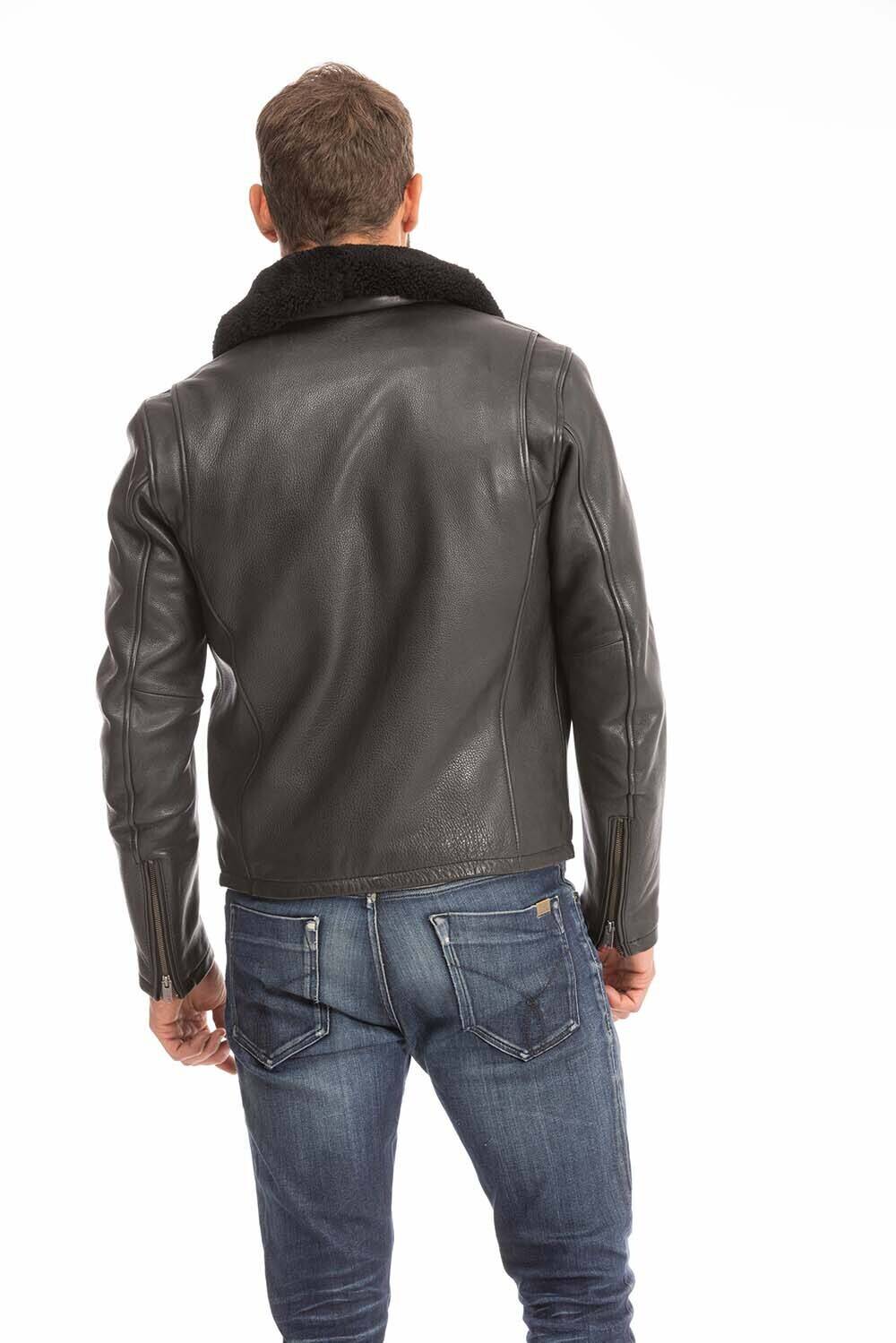 blouson cuir homme noir 102439 (5)