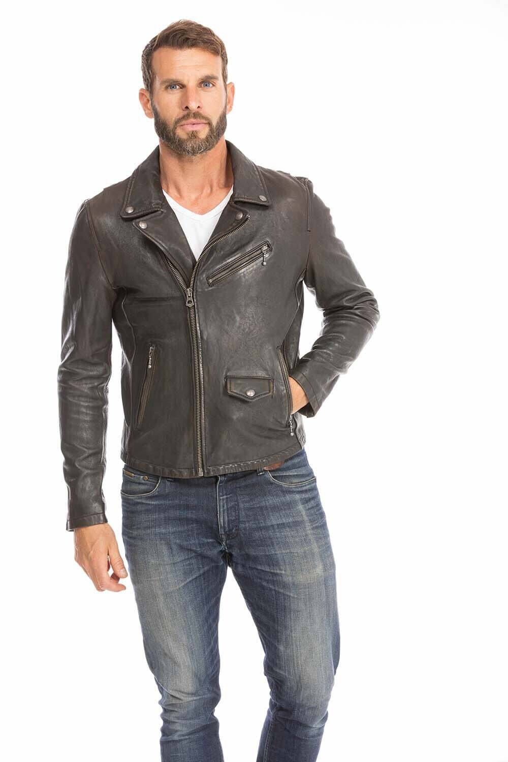 blouson cuir homme perfecto 102427 noir vieilli (8)