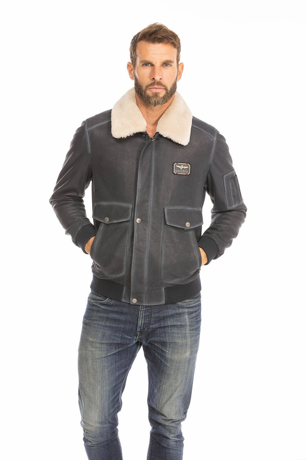 blouson cuir homme pilote bleu ek72 (12)