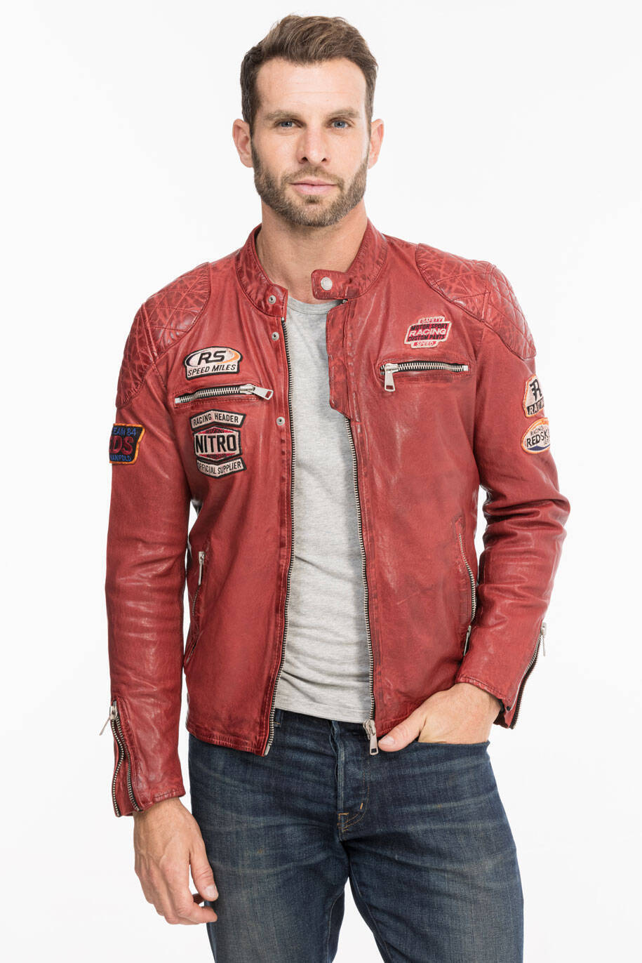 Jacket discount rouge homme