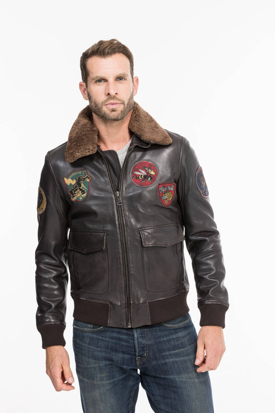 Real leather best sale blouson cuir