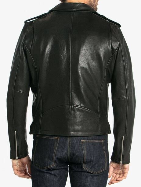 blouson cuir homme vachette noir style perfecto 100968 (1)