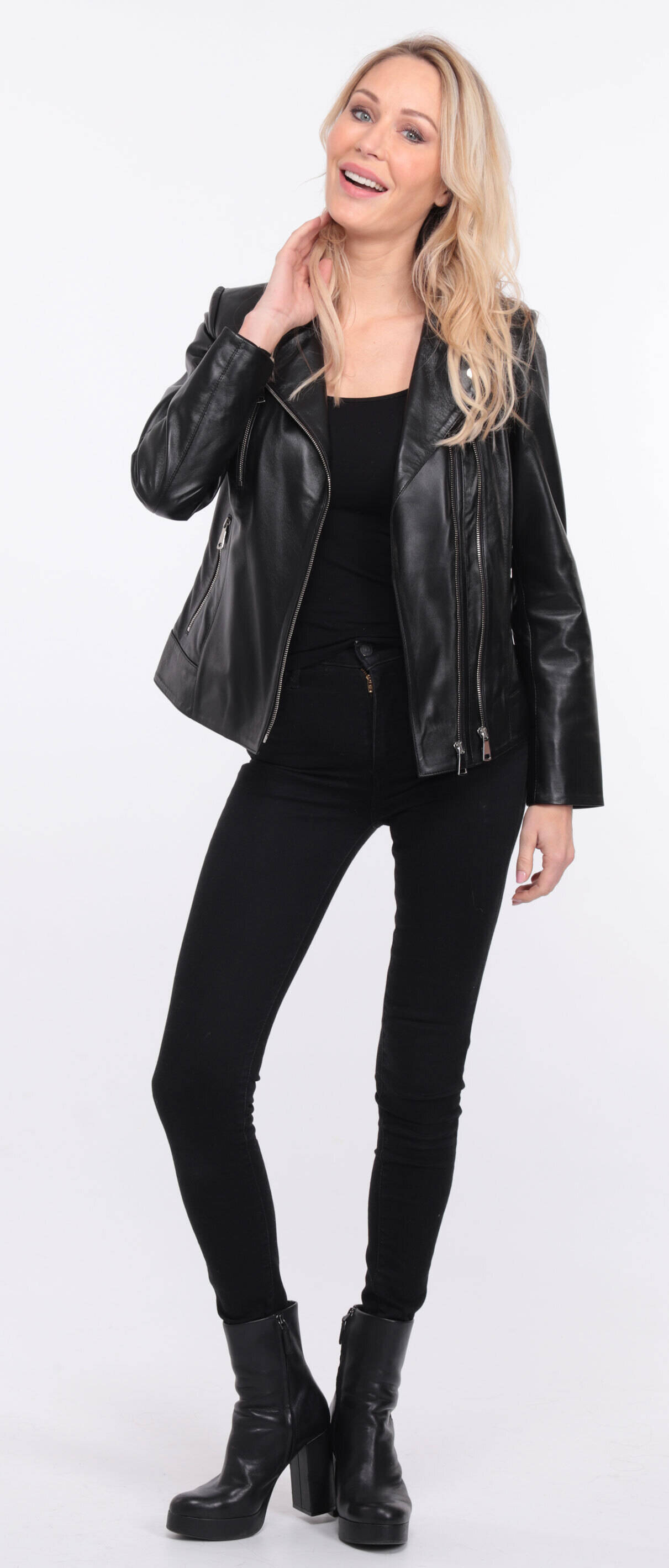 blouson cuir noir elsa (3)