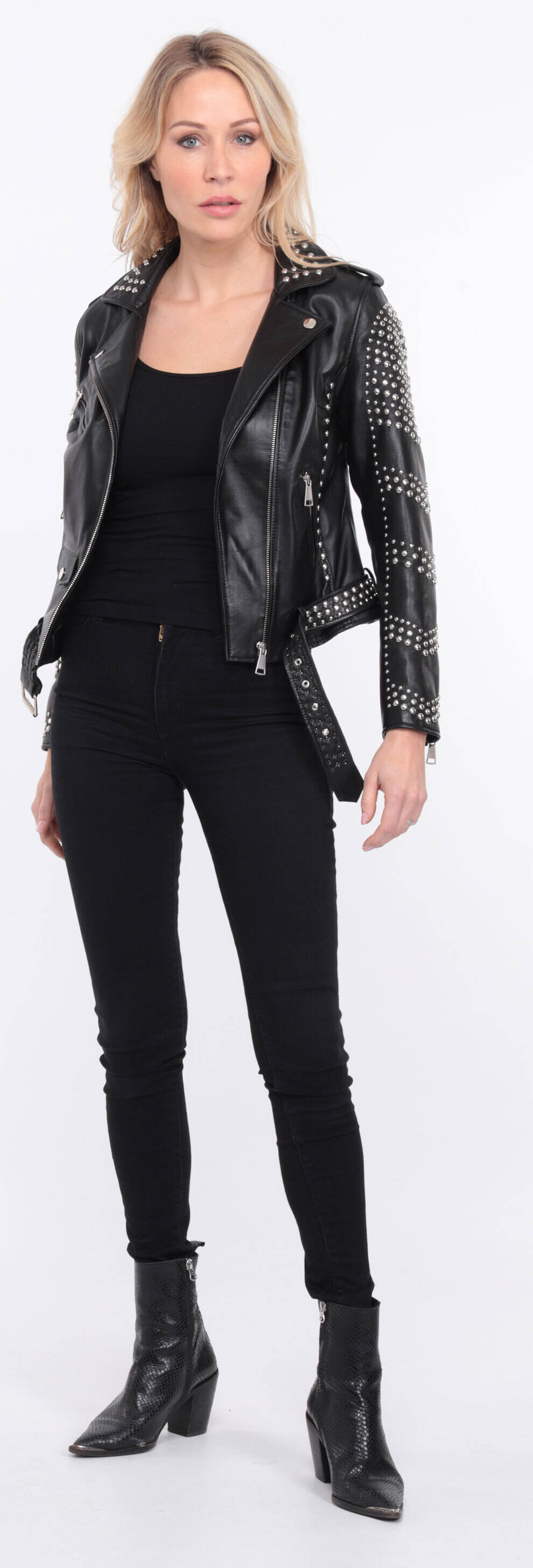 Blouson cuir noir marbella clout (14)