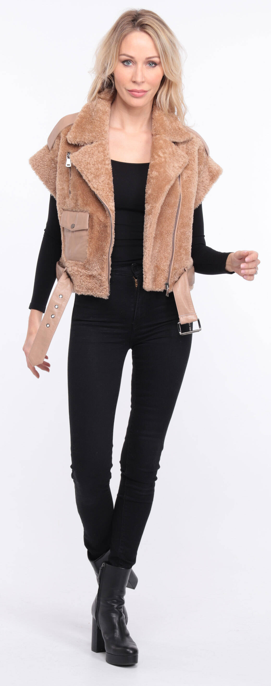 blouson sans manches sia camel (10)