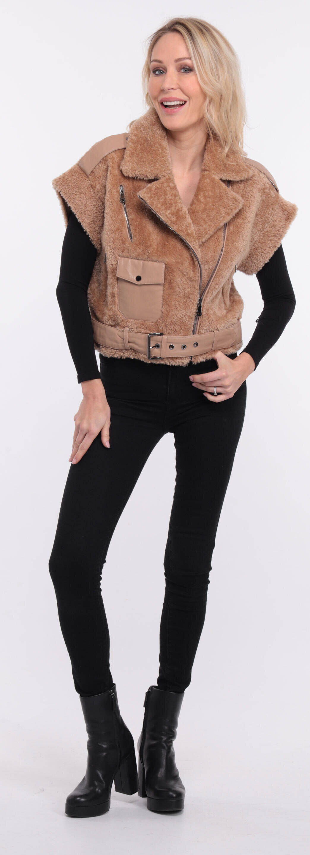 blouson sans manches sia camel (5)