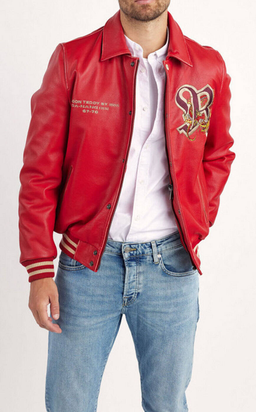 blouson teddy redskins rouge dragon  (4)