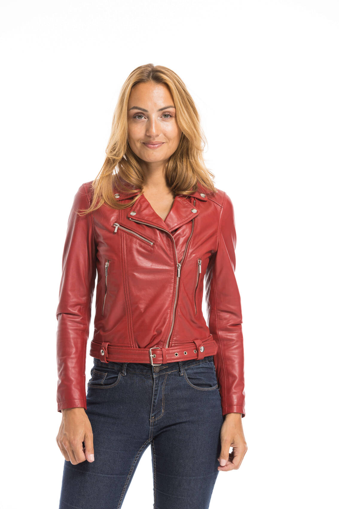 Red leather jacket laurie