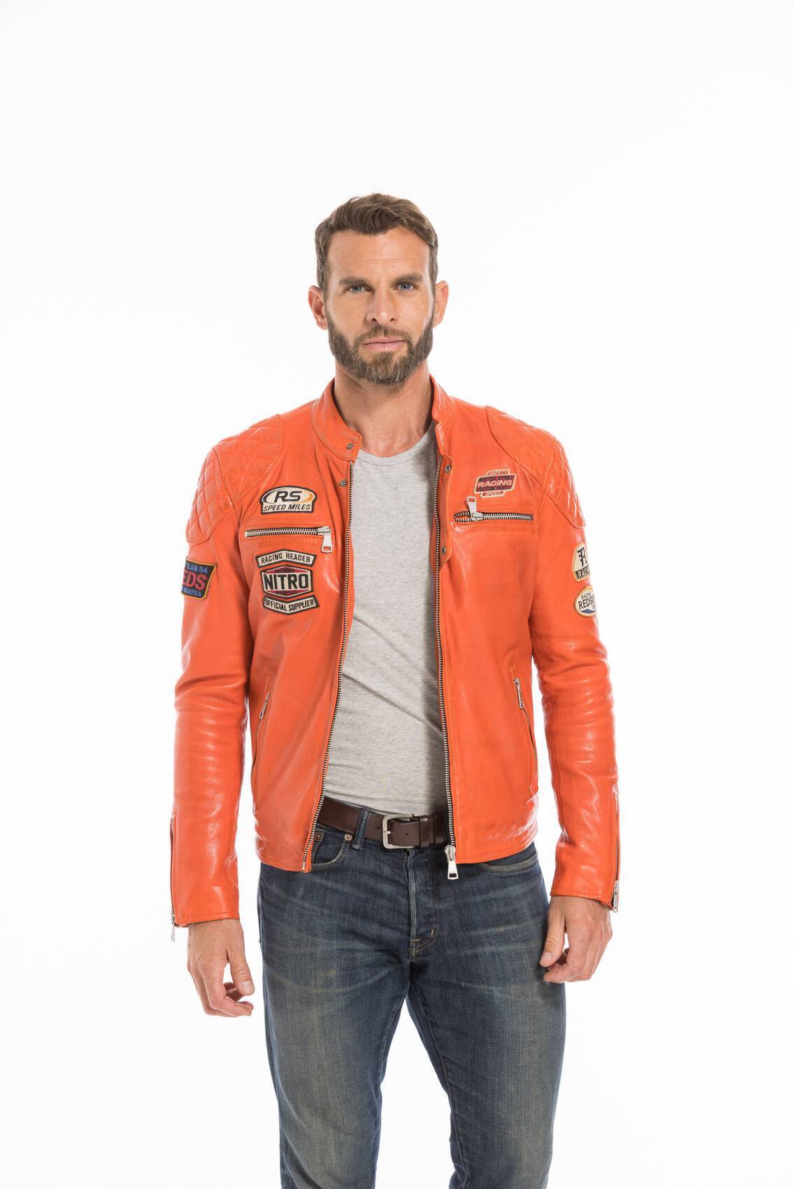 Speed racer hot sale leather jacket