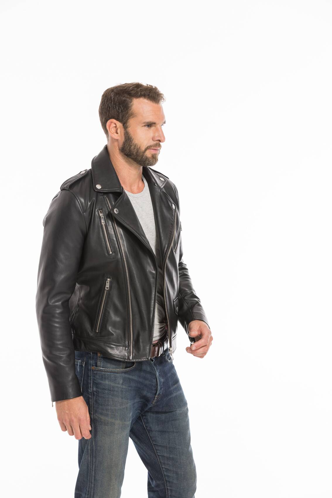 Bomber Leather jackets REDSKINS of leather lamb r f SPEEDSTER