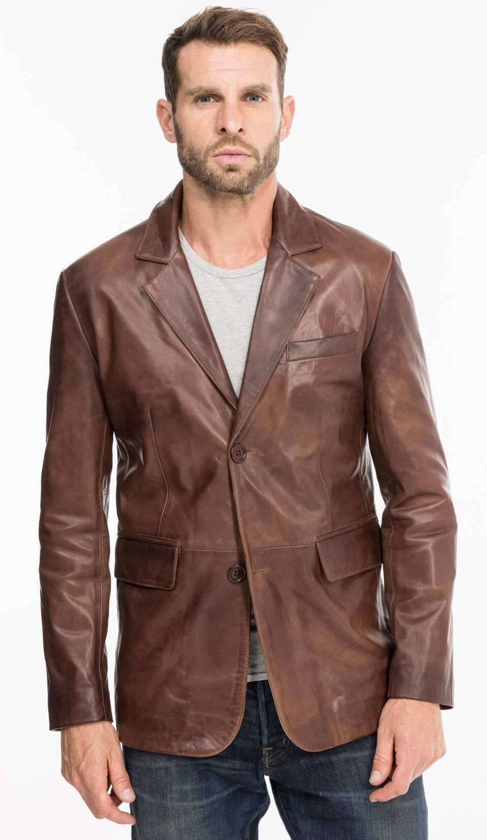 Men s leather jacket c 469 steeve