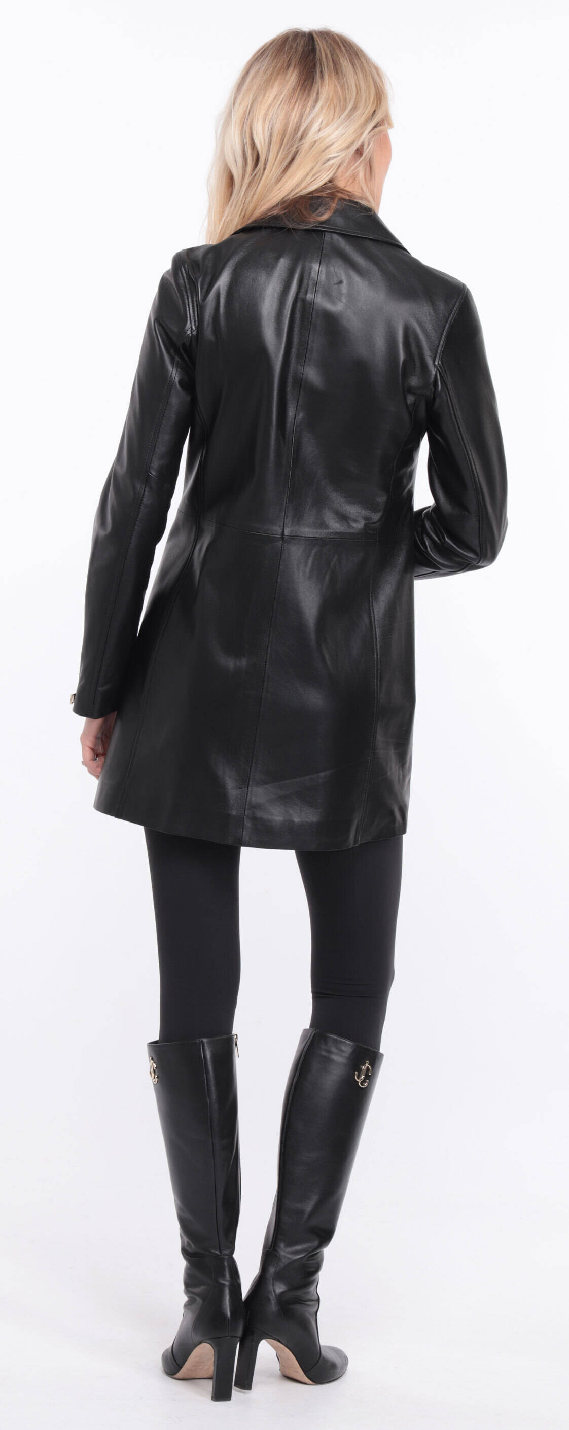 veste cuir femme flavia collar noir  (5)