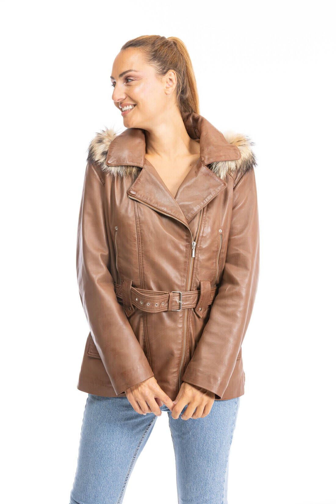 veste cuir femme gold angelique (3)