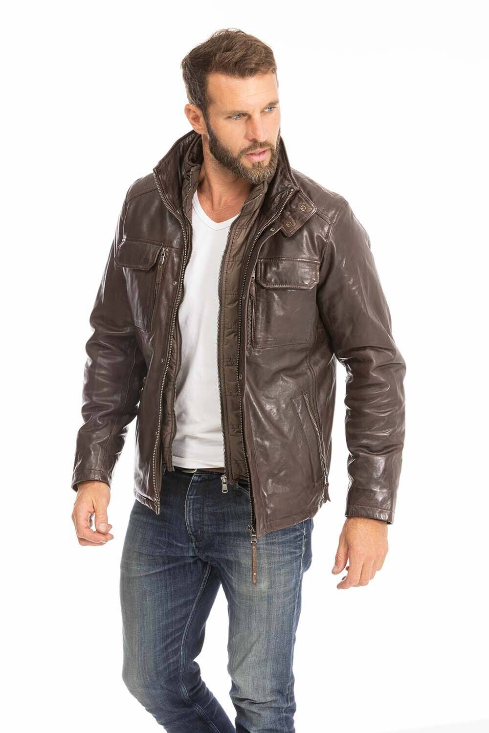 veste cuir homme marron 102911 (4)